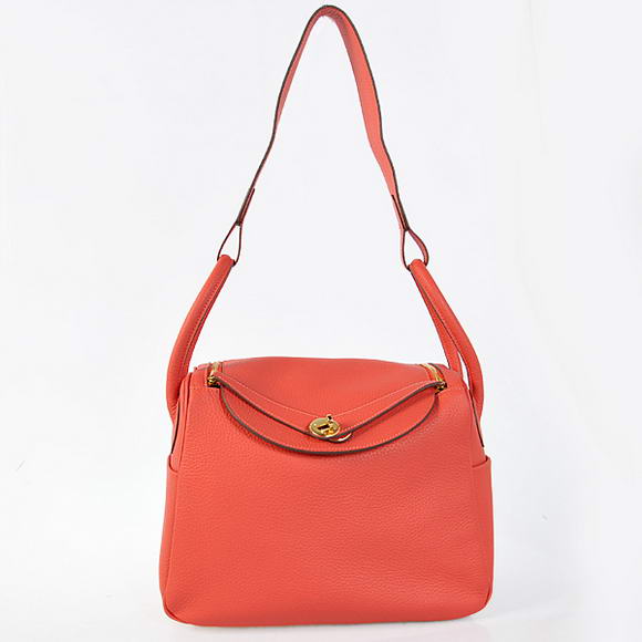 H1057 Hermes Lindy 30CM Havanne borse 1057 a luci rosse di pelle